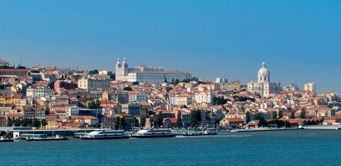 Lisbon view from harbour